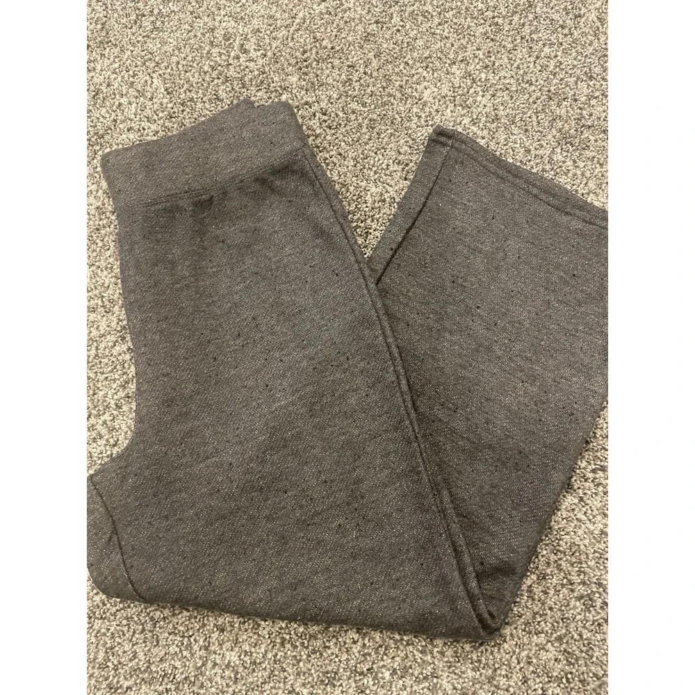 Womens Honeydew Cropped Lounge Comfort Pant Size Small Dark Grey